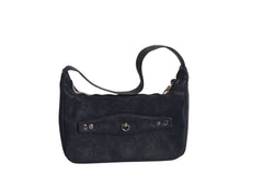 Embossed Rosy cuff bag - Blue noir